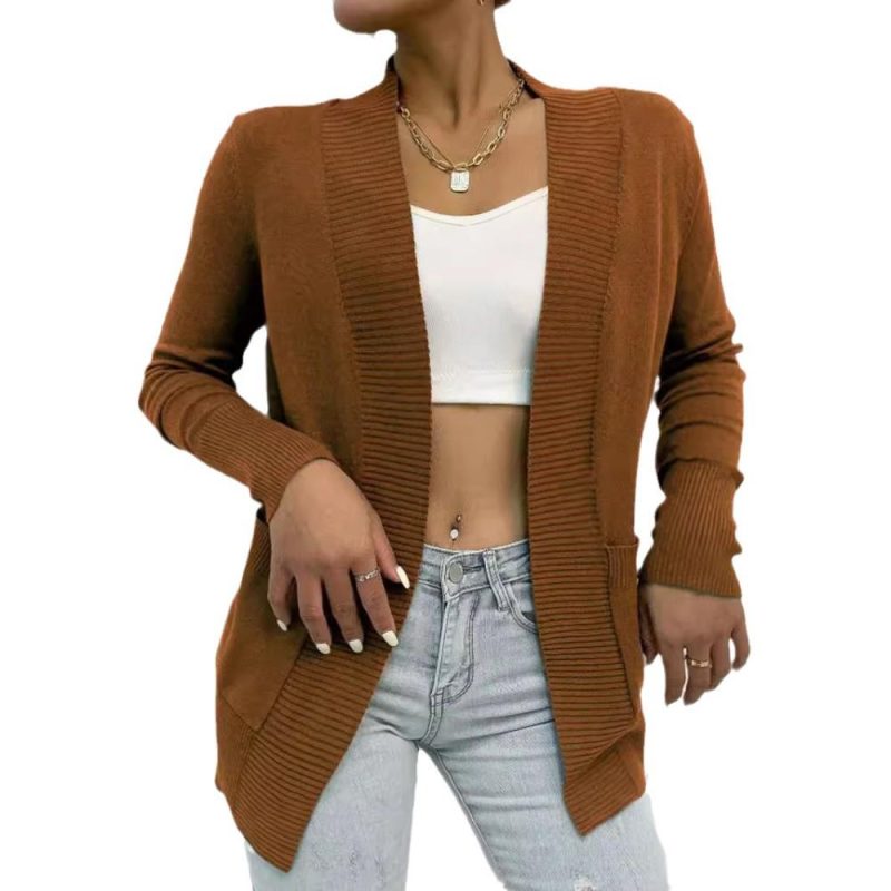 Long Sleeve Pocket Cardigan  |  Womens Cardigans Cardigans Cardigans