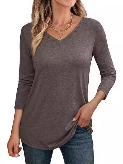 Long Sleeve Pocket Knitwear Sharkbite Tunic  |  Womens Tunics Tops Tunics