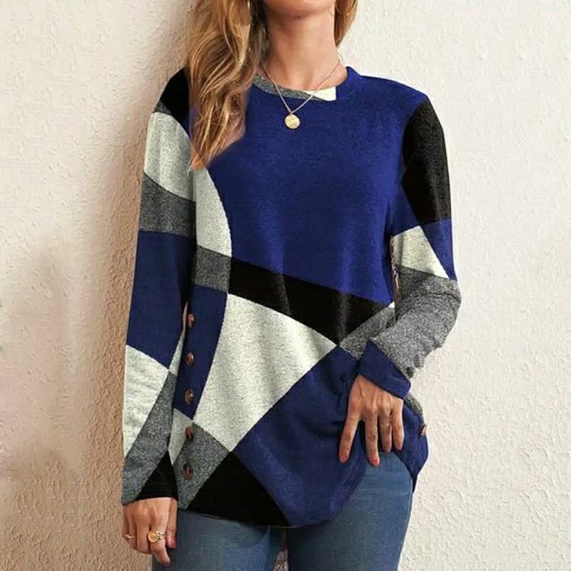 Long Sleeve Printed Layered Top  |  Womens Long Sleeve Tops Long Sleeve Tops Long Sleeve Tops