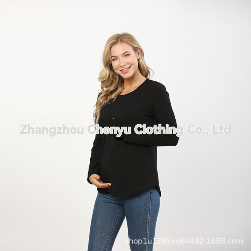 Long Sleeve Ribbed Scoop Neck T-Shirt  |  Womens Tees Tees Tees