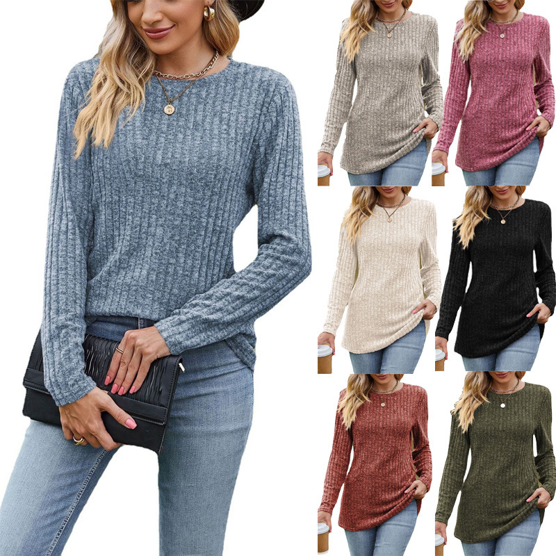 Long Sleeve Ribbed Top  |  Womens Long Sleeve Tops Long Sleeve Tops Long Sleeve Tops