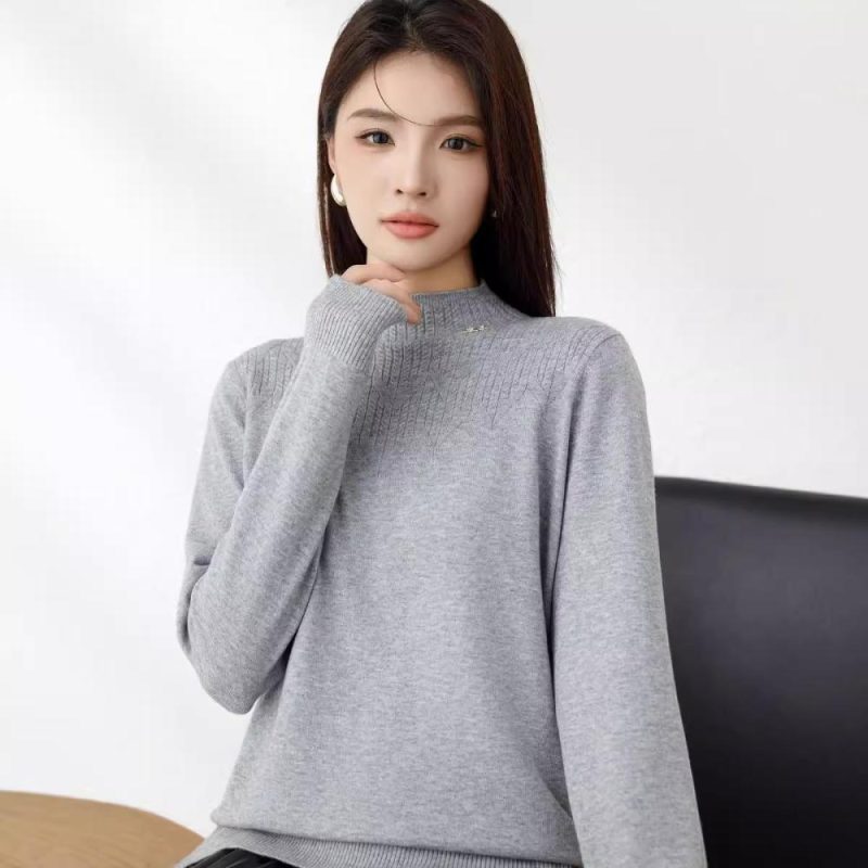 Long Sleeve Roll Neck Jumper  |  Womens Jumpers Jumpers Jumpers