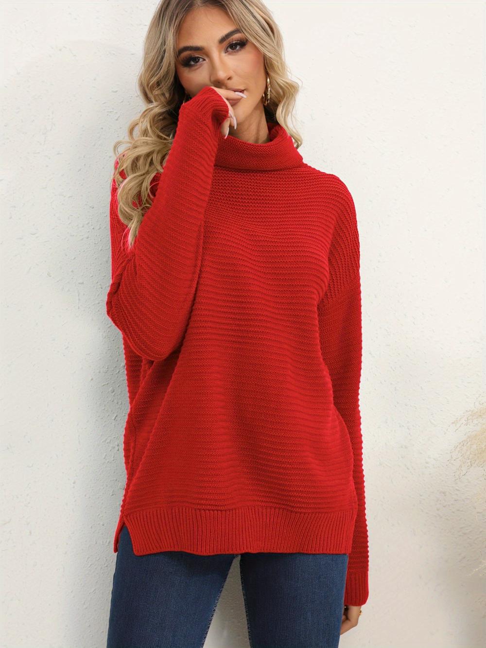 Long Sleeve Roll Neck Jumper  |  Womens Jumpers Jumpers Jumpers