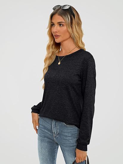 Long Sleeve Slub Knit Boat Neck  |  Womens Long Sleeve Tops Long Sleeve Tops Long Sleeve Tops