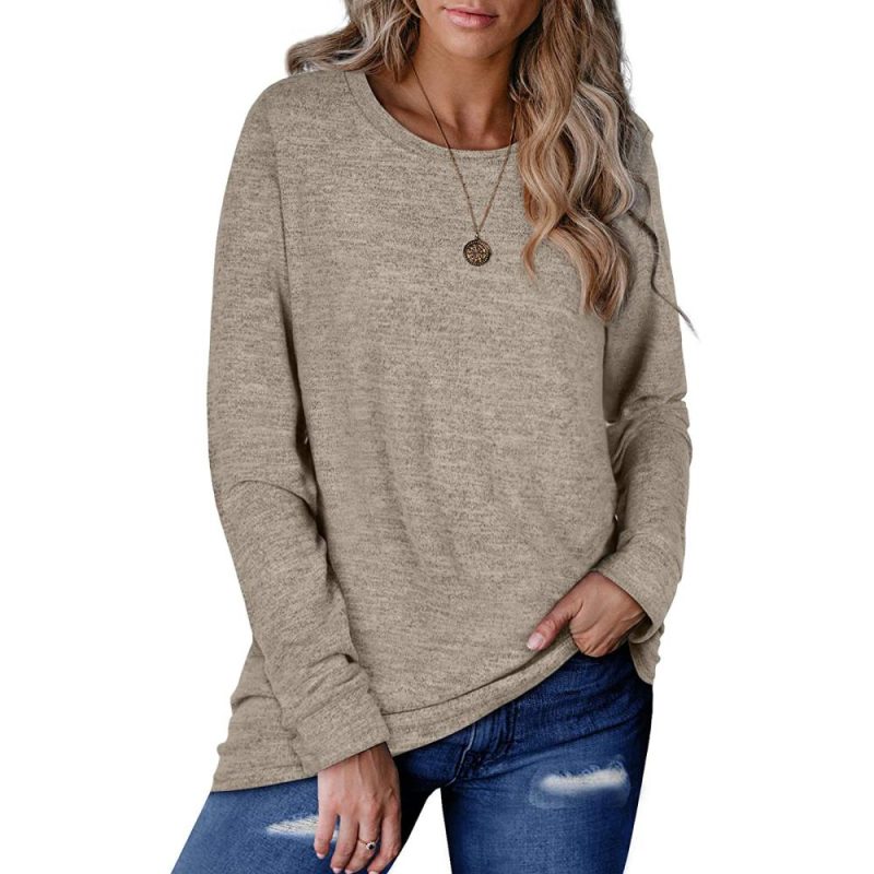 Long Sleeve Slub Knit Boat Neck  |  Womens Long Sleeve Tops Long Sleeve Tops Long Sleeve Tops