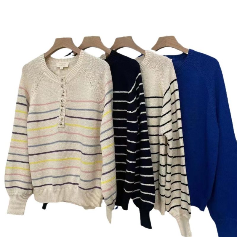 Long Sleeve Stripe Jumper  |  Womens Jumpers Jumpers Jumpers