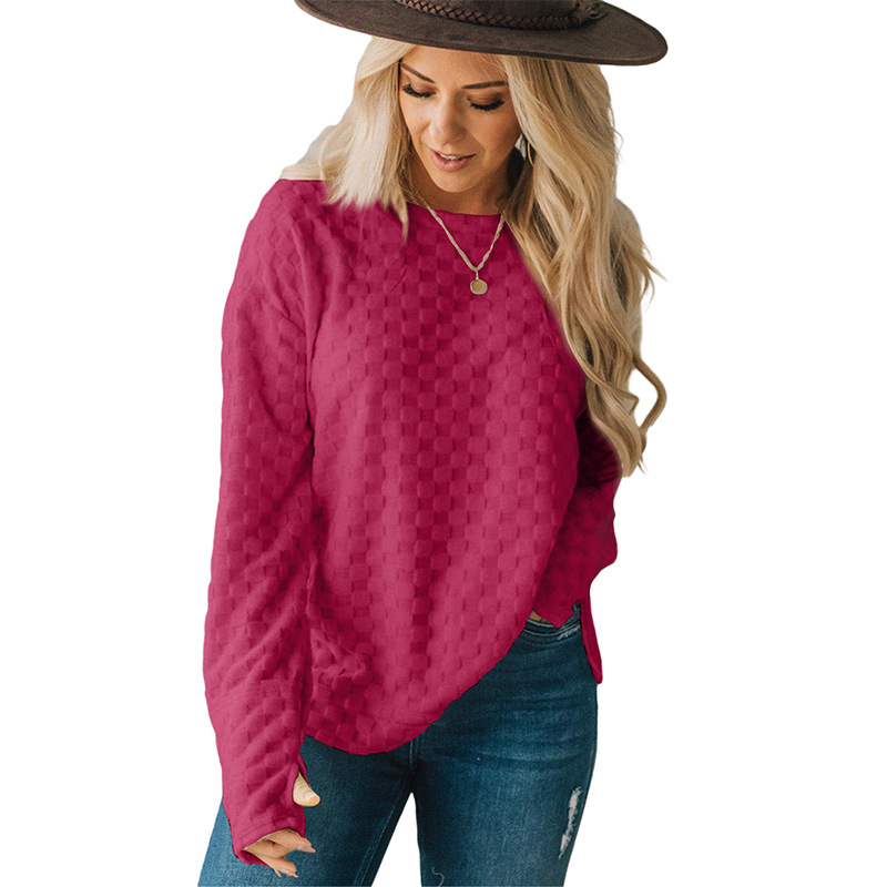 Long Sleeve Textured Front Jumper  |  Womens Jumpers Jumpers Jumpers