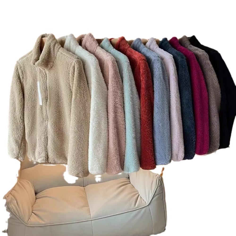 Long Sleeve Textured Knit Fleece Zip Leisure Jacket  |  Womens Jackets Jackets Jackets