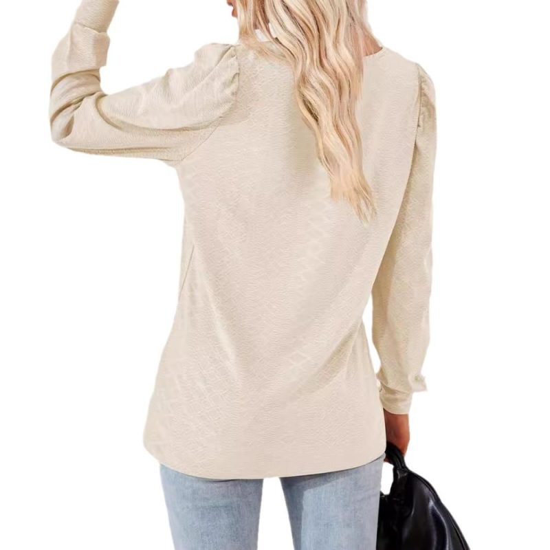 Long Sleeve Textured Top  |  Womens Long Sleeve Tops Long Sleeve Tops Long Sleeve Tops