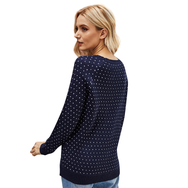 Milles 3/4 Sleeve Spot Jumper  |  Womens Jumpers Jumpers Jumpers