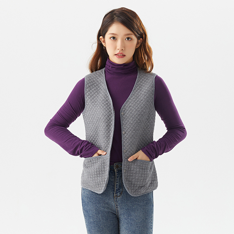 Noni B Quilted Fleece Vest  |  Womens Puffers Outerwear Puffers