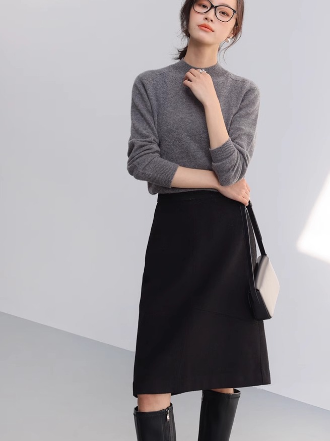 Ponte Panel Skirt  |  Womens Skirts Bottoms Skirts