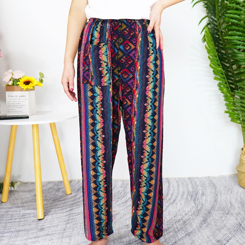 Printed Crop Rayon Pant  |  Womens Crops & Capris Bottoms Crops & Capris