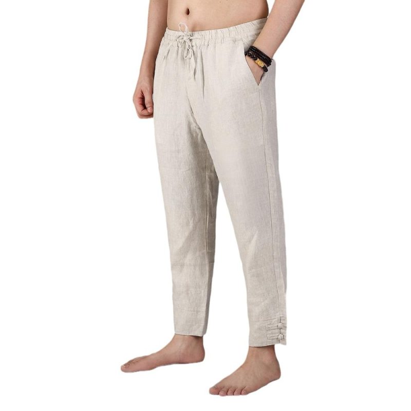 Pull On Cotton Slub Pants  |  Womens Pants Bottoms Pants