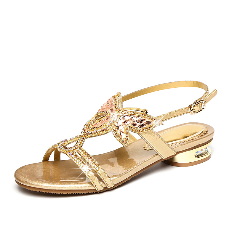 Riversoft Italy Jewelled Flat Sandal  |  Womens Sandals Footwear Sandals