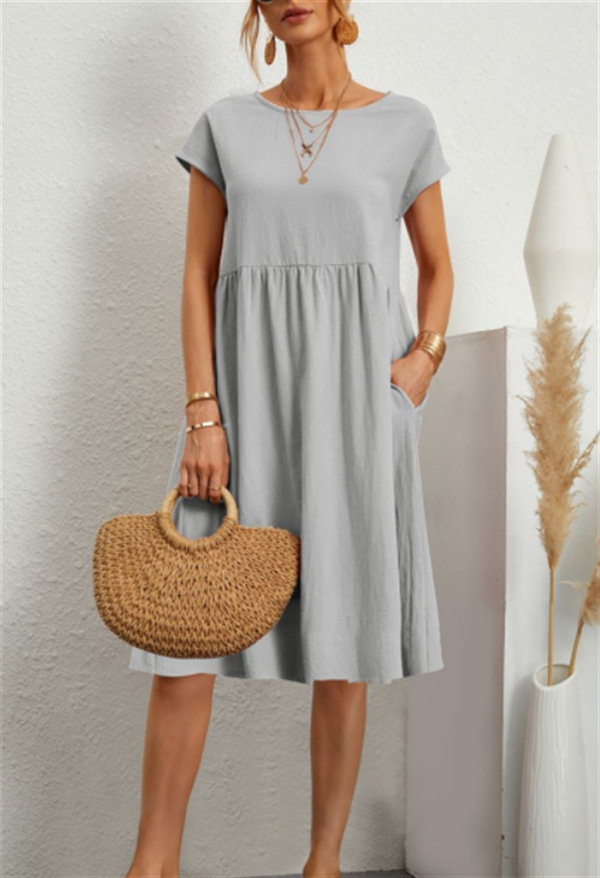 Short Sleeve Shift Dress  |  Womens Sleeved Dresses Dresses Sleeved Dresses