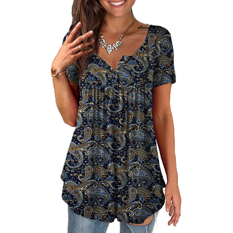 Short Sleeve Smock Top  |  Womens Short Sleeve Tops Tops Short Sleeve Tops