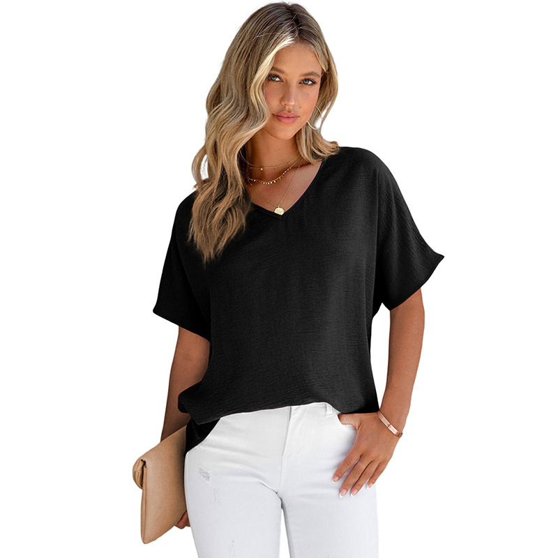 Short Sleeve Textured Top With Flutter Sleeve  |  Womens Short Sleeve Tops Short Sleeve Tops Short Sleeve Tops