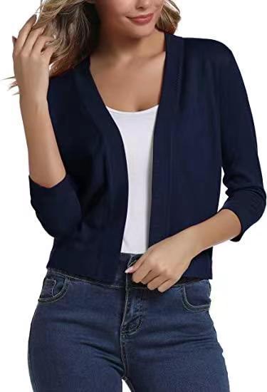 Short Sleeved Crop Cardigan  |  Womens Cardigans Cardigans Cardigans