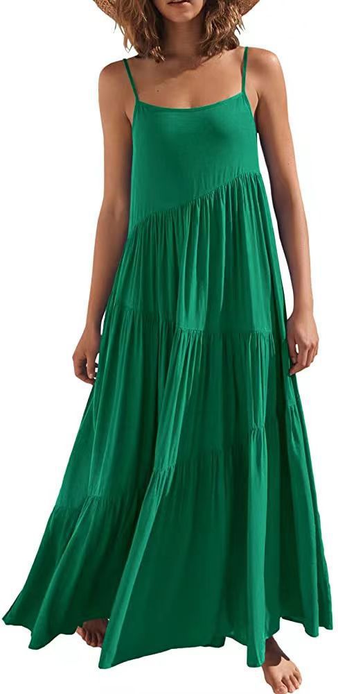 Sleeveless Crinkle Maxi Dress  |  Womens Maxi Dresses Dresses Maxi Dresses