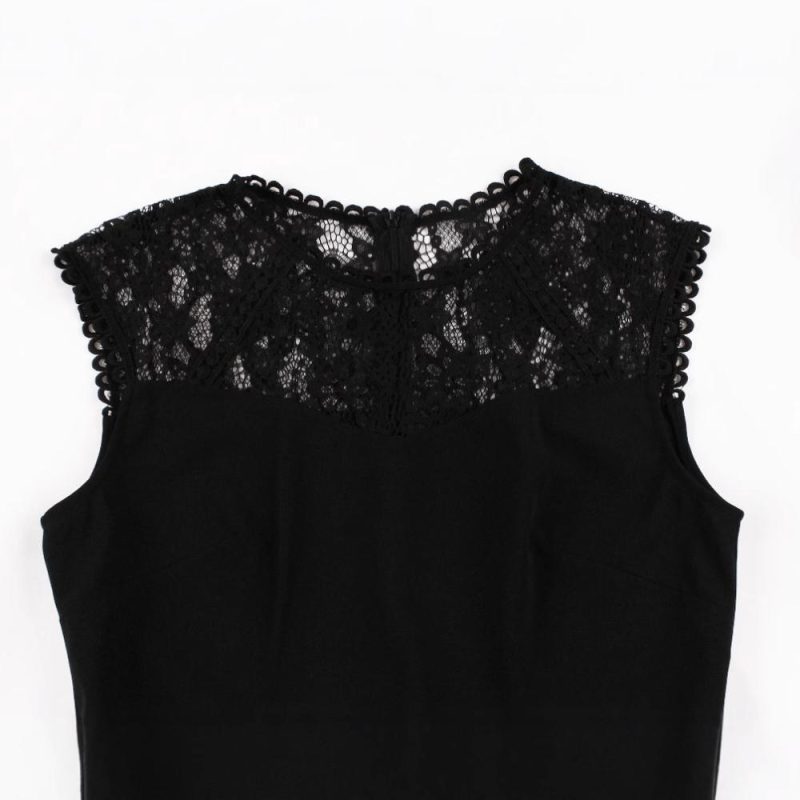 Sleeveless Lace Yoke Top  |  Womens Singlets & Tanks Singlets & Tanks Singlets & Tanks