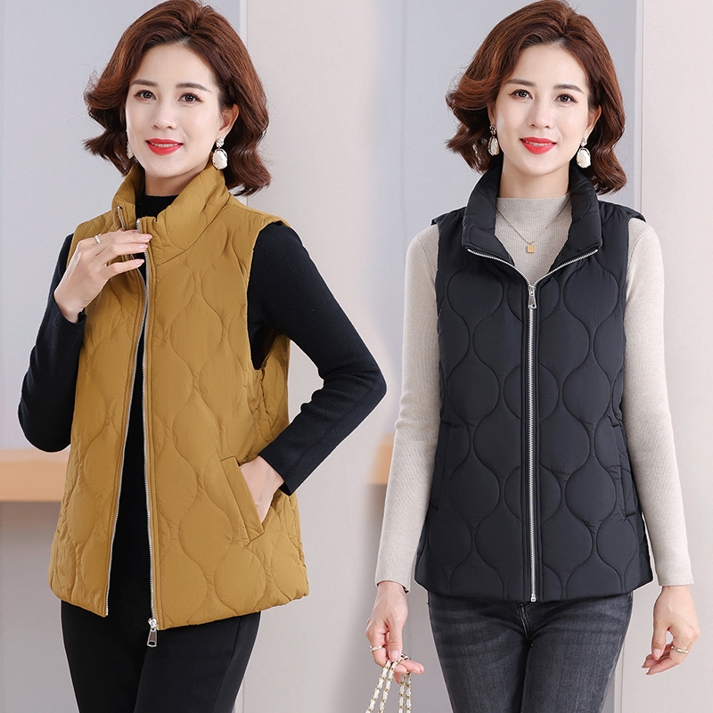 Sleeveless Quilted Vest  |  Womens Puffers Outerwear Puffers