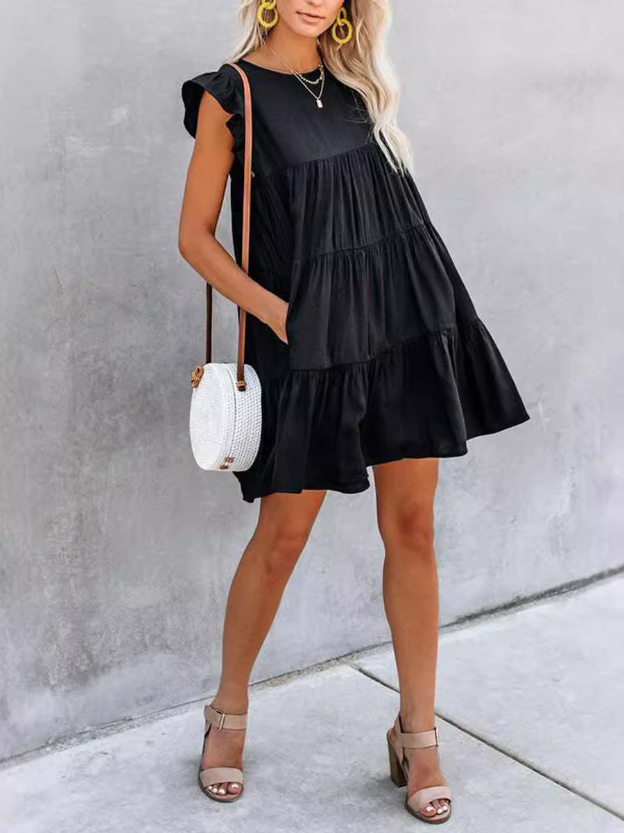 Sleeveless Short Cake Dress  |  Womens Sleeveless Dresses Dresses Sleeveless Dresses