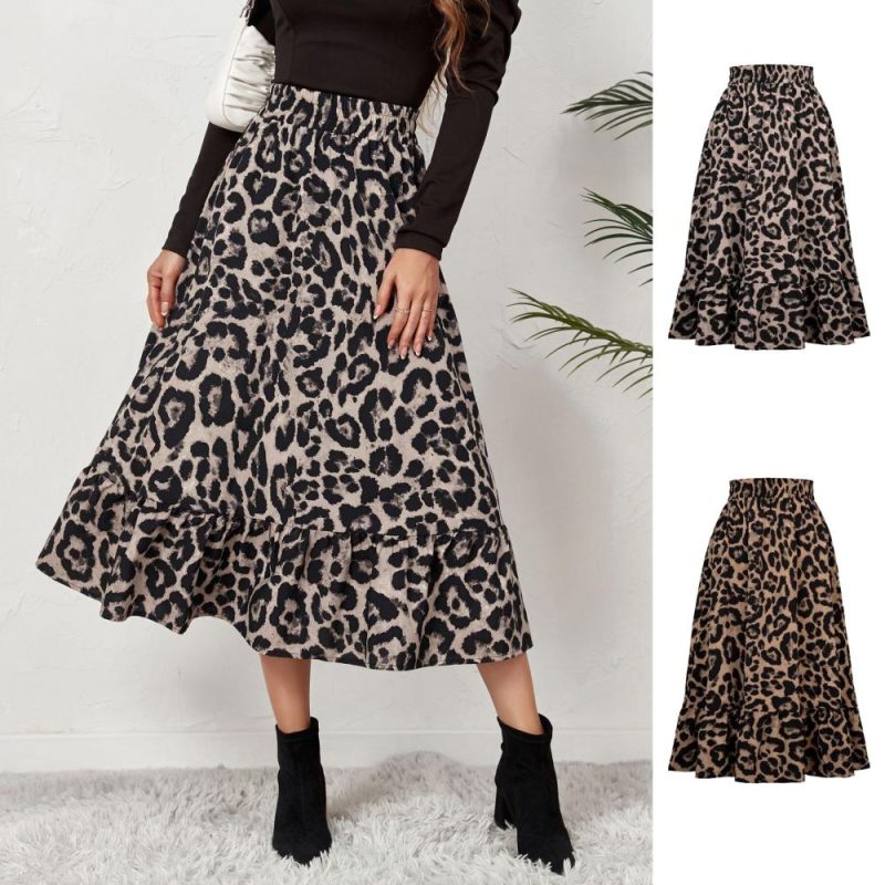 Tiered Rayon Maxi Skirt  |  Womens Skirts Bottoms Skirts