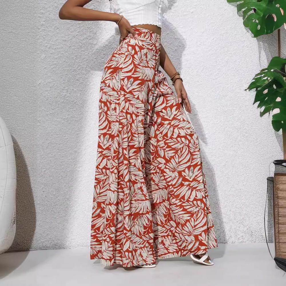 Tiered Rayon Maxi Skirt  |  Womens Skirts Bottoms Skirts