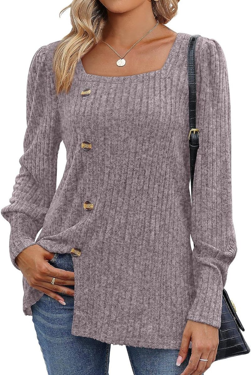 Two Ways Wearing Button Knot Cardigan Tops  |  Womens Cardigans Cardigans Cardigans