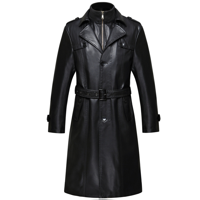 Vegan Leather Lapel Long Jacket  |  Womens Jackets Jackets Jackets