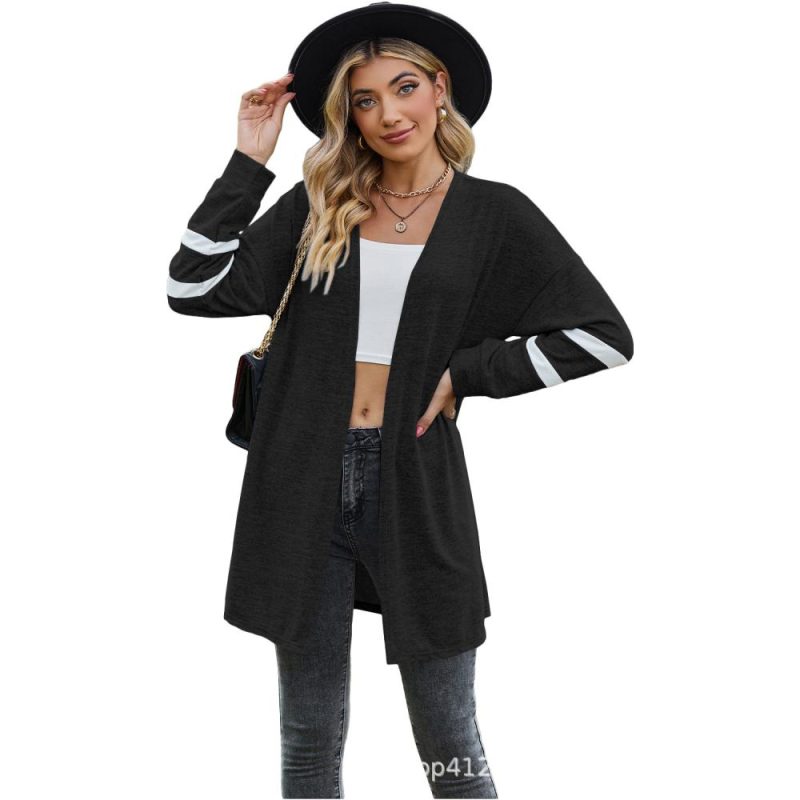 Women’s Solid Colour Joint Sleeves Cardigans  |  Womens Cardigans Cardigans Cardigans