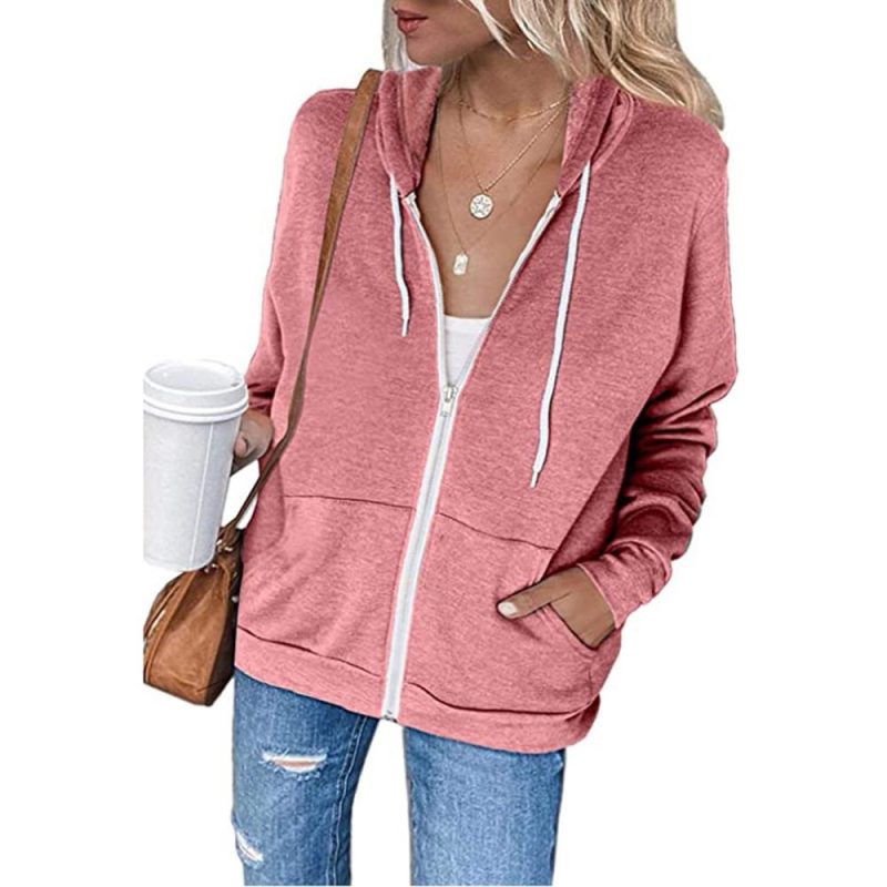 Women’s Zip Up Hooddie Jacket   |  Womens Jackets Jackets Jackets