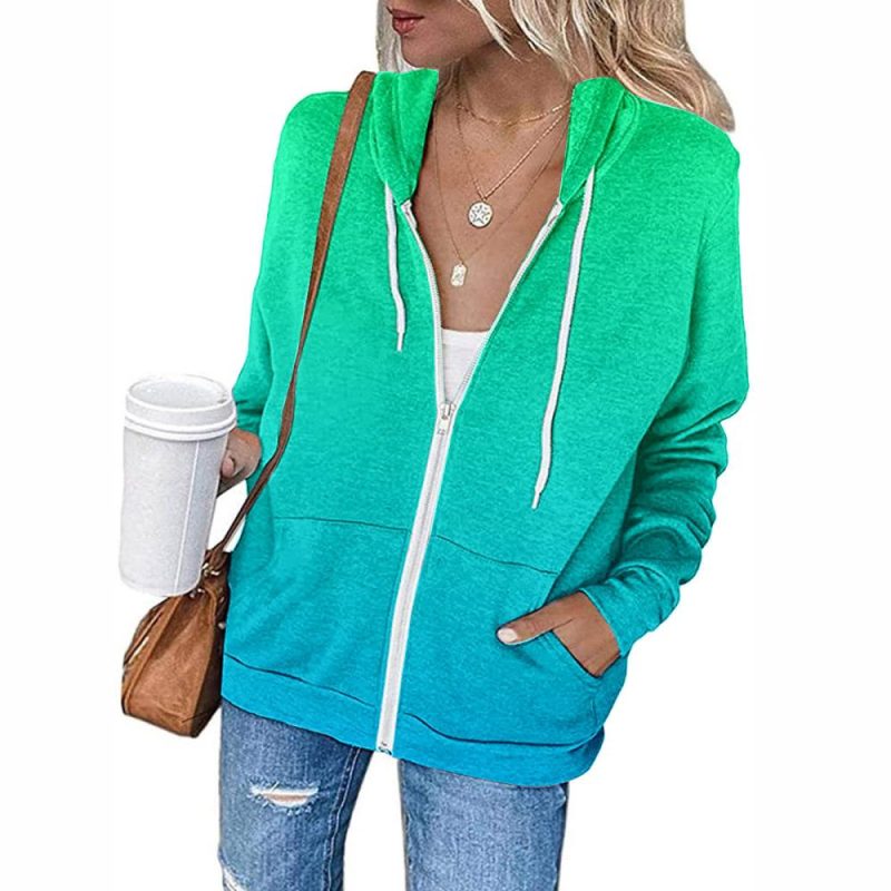 Women’s Zip Up Hooddie Jacket   |  Womens Jackets Jackets Jackets